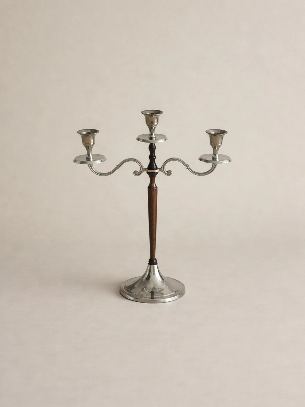 1950s Amsterdam Vintage 3-Light Candelabra — lifestyle setting