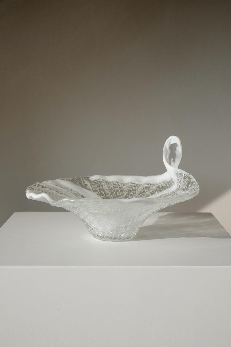 Italian Glass Bowl by septembre studios | The Oblist — clear glass, handcrafted