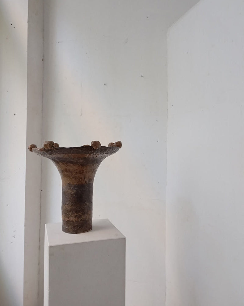 Vase Lilibet 8 by Claire Pain | The Oblist — handcrafted ceramic, earthy tones