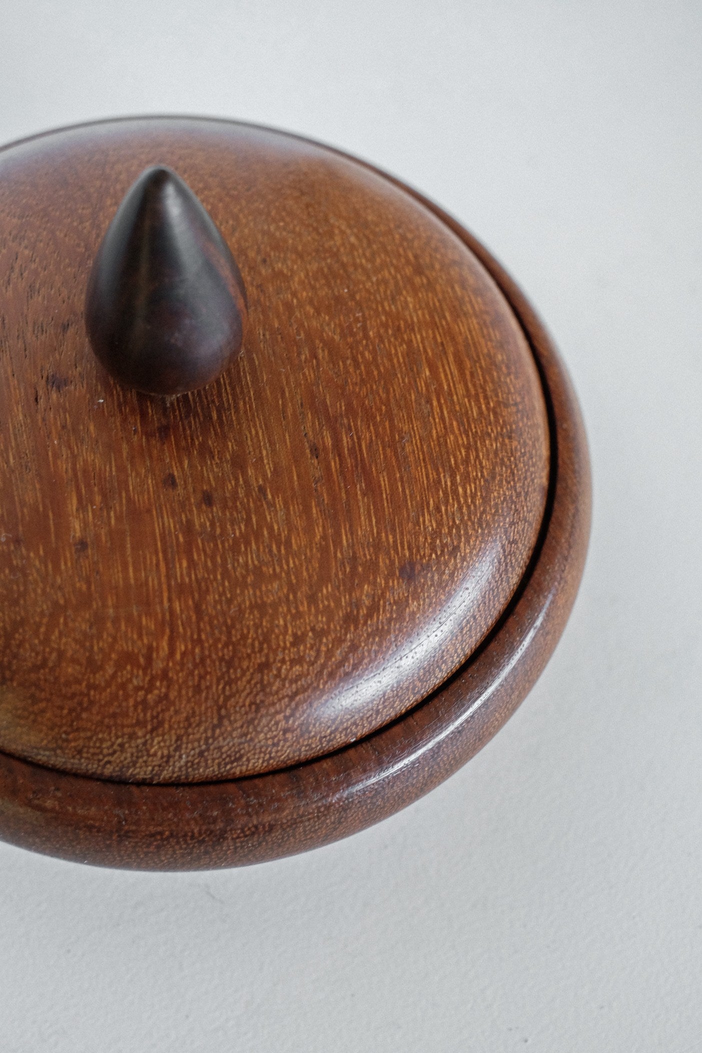 Handcrafted Wooden Lidded Bowl — alternate view