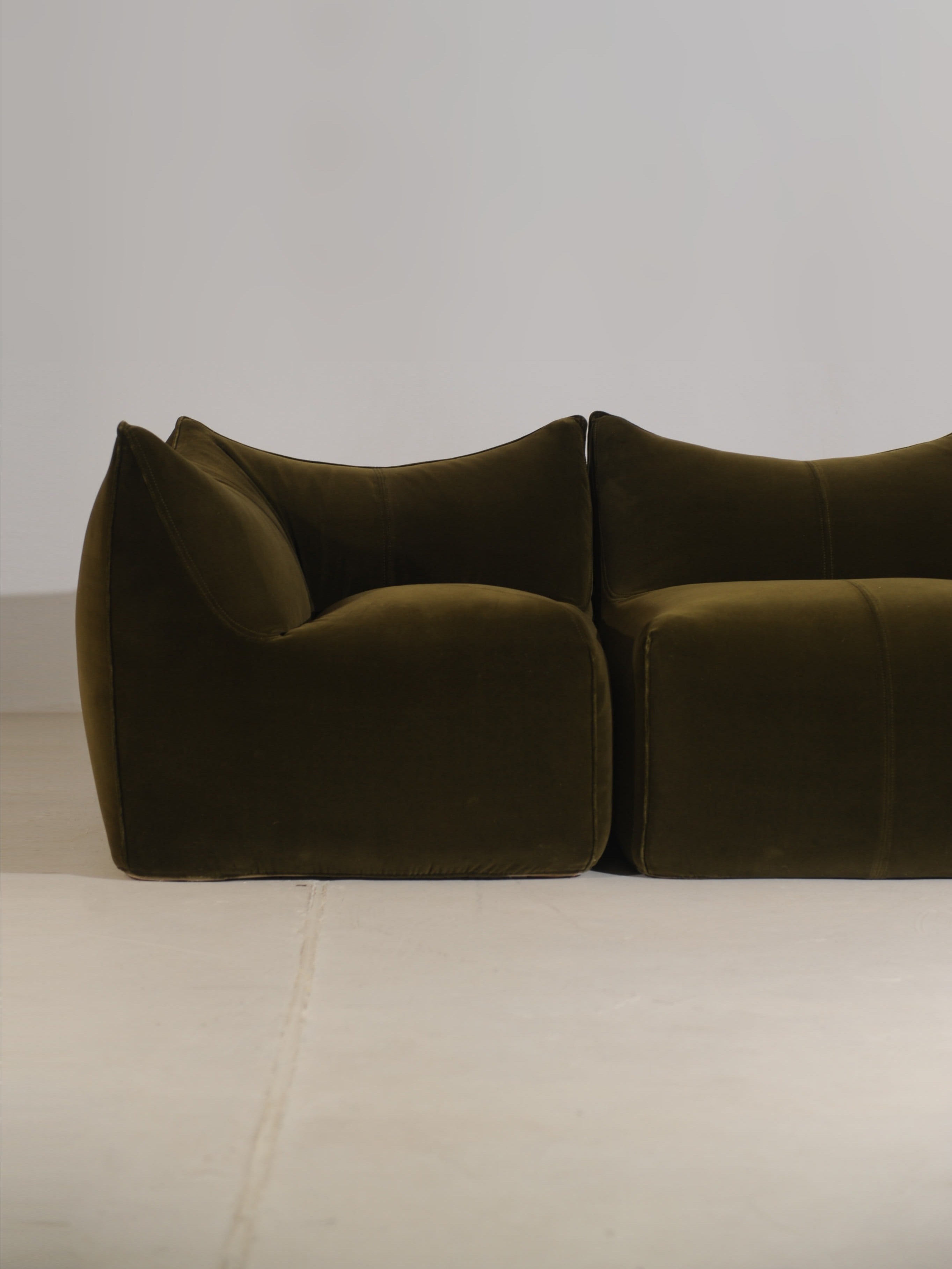 Rare Le Bambole Sectional Sofa by Mario Bellini, Italy 1971 — side angle