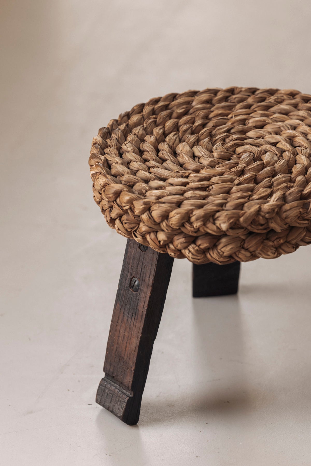 Rare Chair and Matching Stool by Adrien Audoux and Frida Minet, France 1950s — additional view