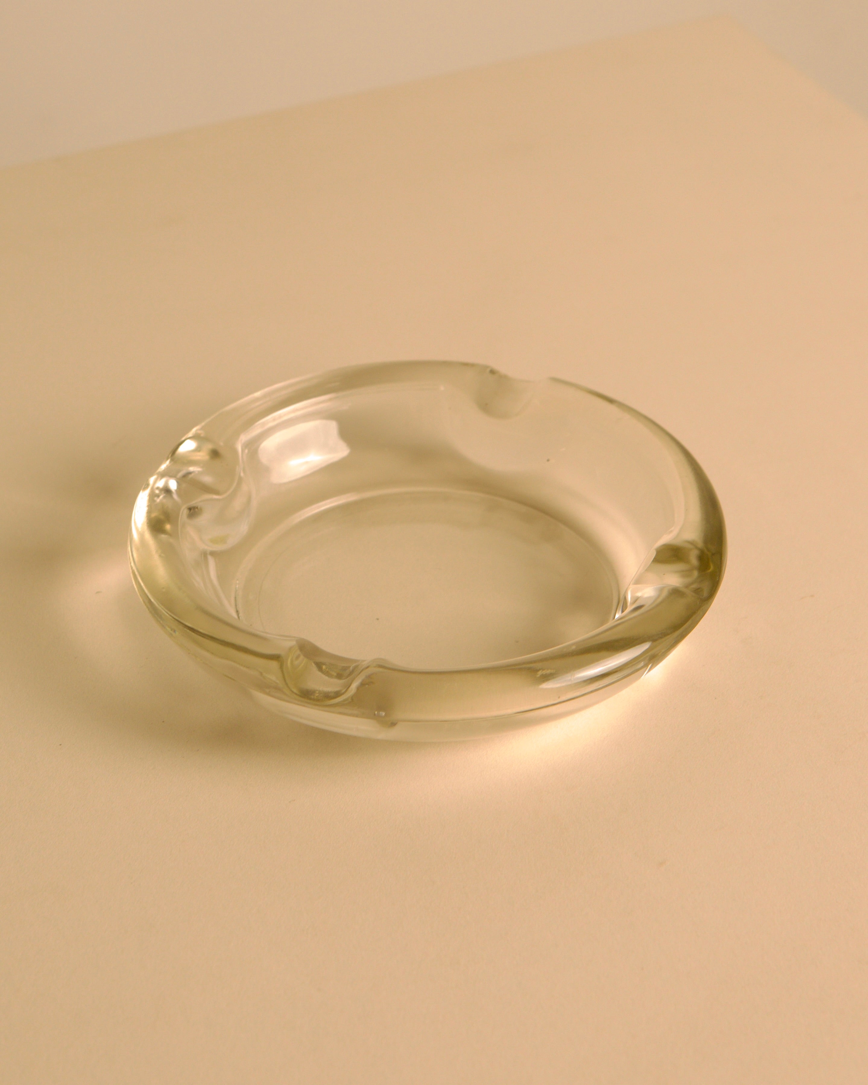 Italian solid wood and black leather ashtray, 1960s — in context