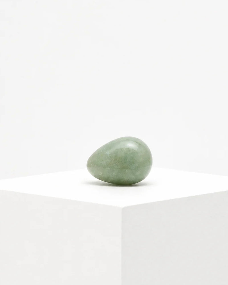 Green Aventurine - Egg Paperweight by Fourth St | The Oblist