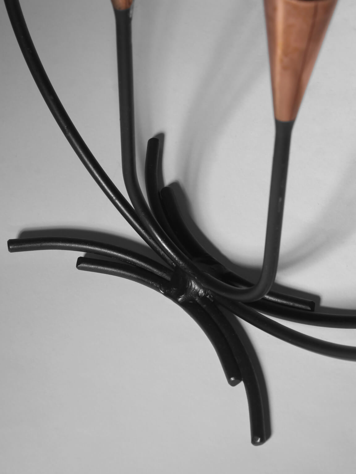 Gunnar Ander Mid-Century Copper Candelabrum For Ystad-Metall — lifestyle setting