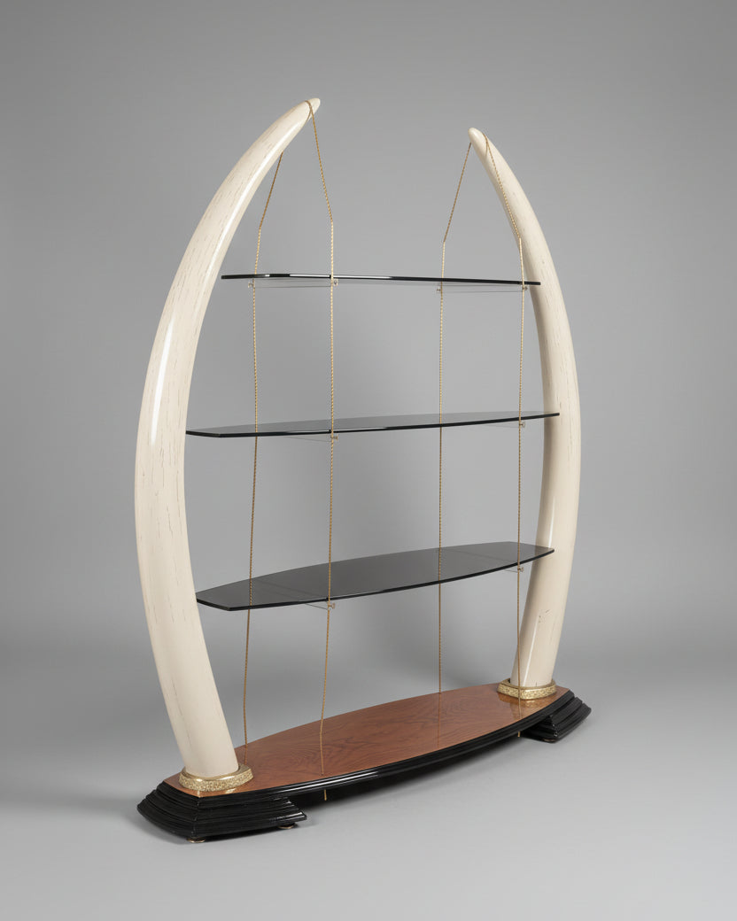 Floating Tusk Bibliothèque by Valenti Barcelona, Spain, 1970s. 185cm. — lifestyle setting