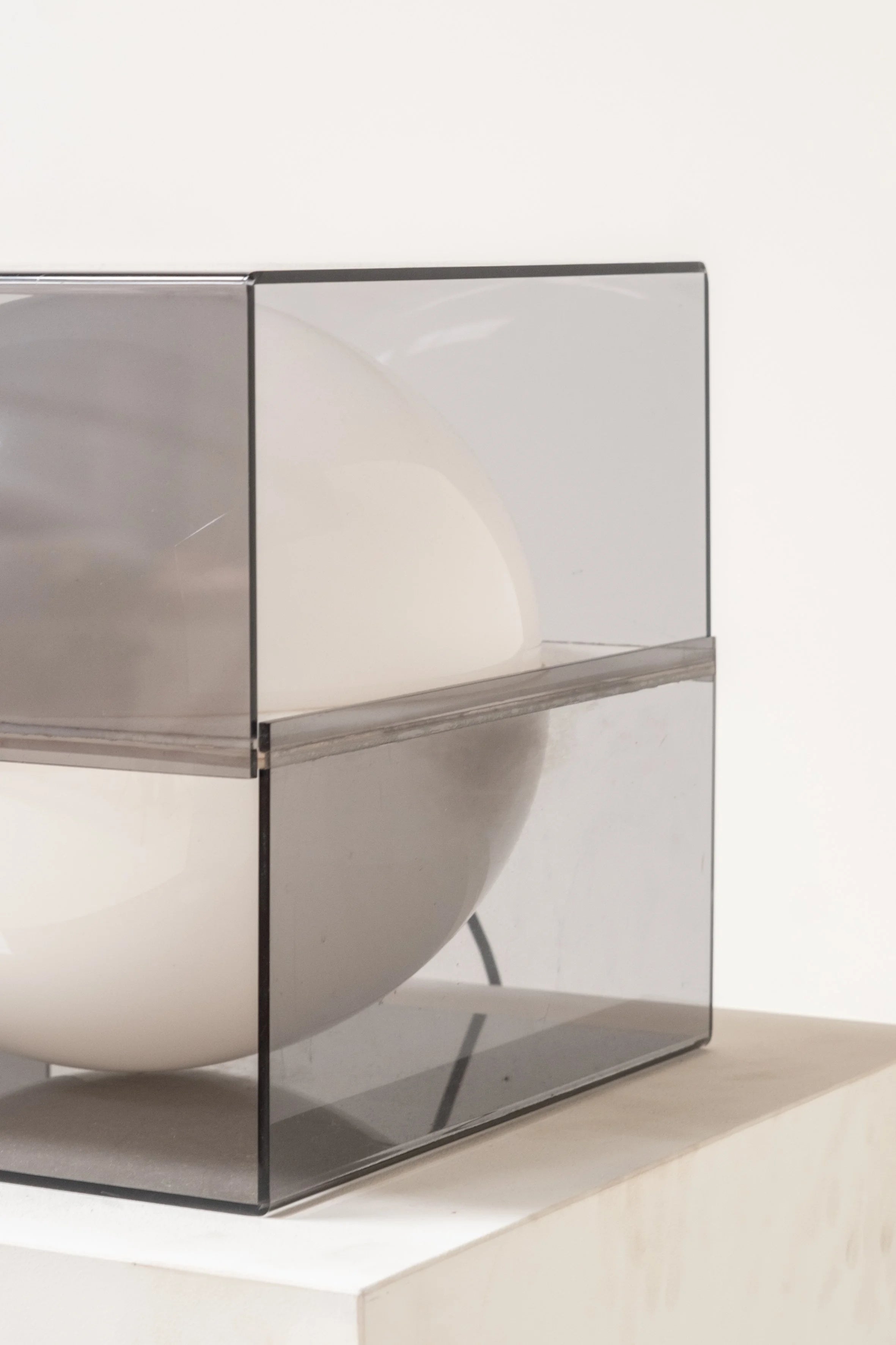 Kubic lamp, Italy 1970s — close-up