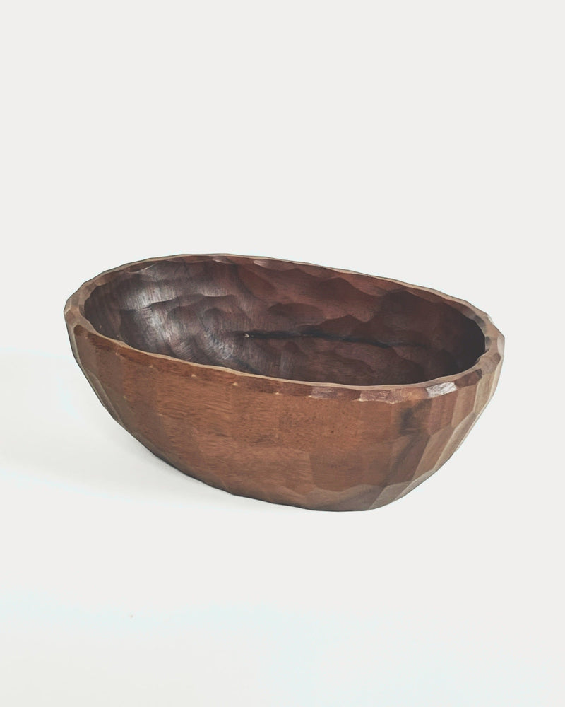 Carved wood decorative bowl from 1960s France