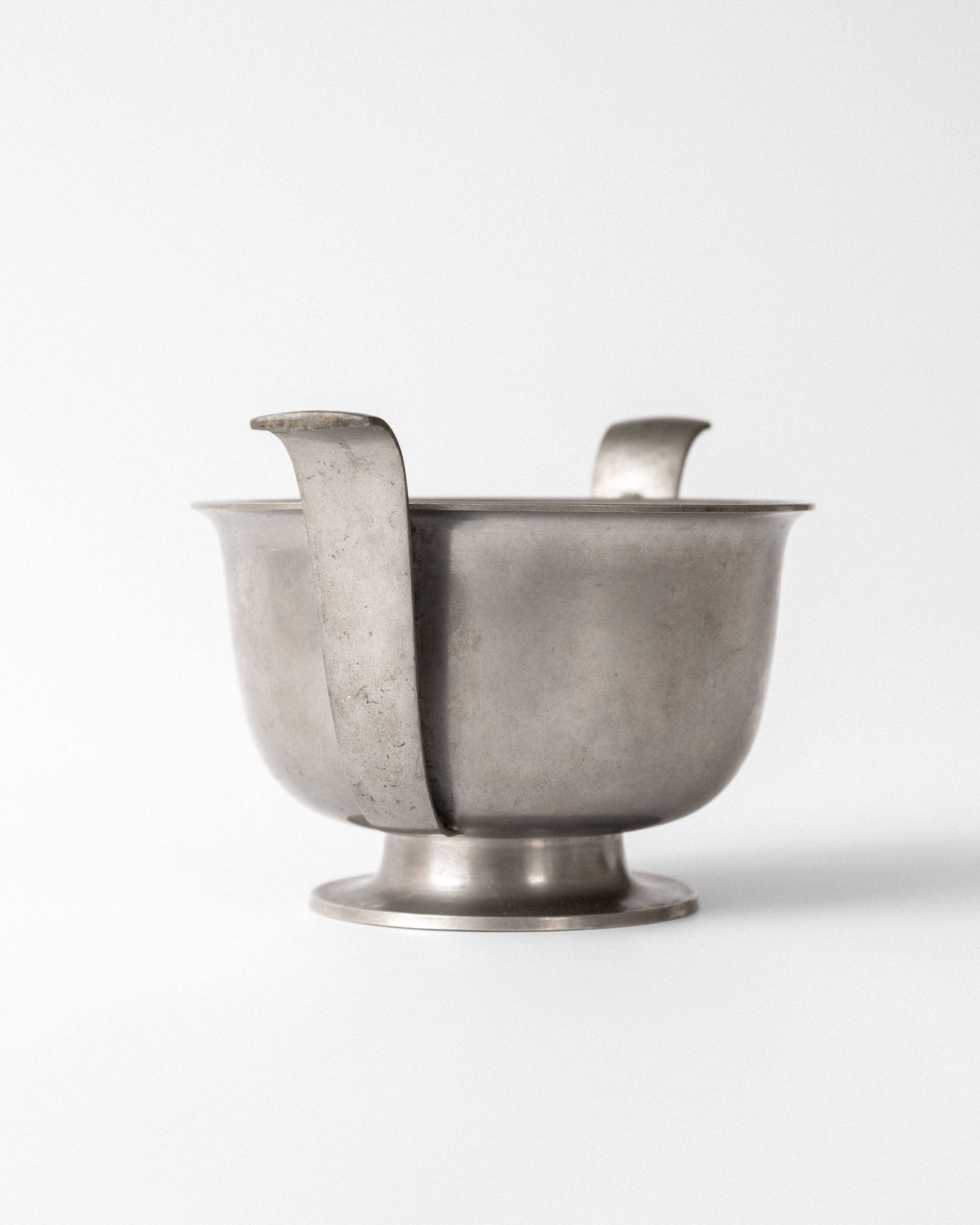 Bol en étain Art déco par Edvin Ollers, années 1930, Suède