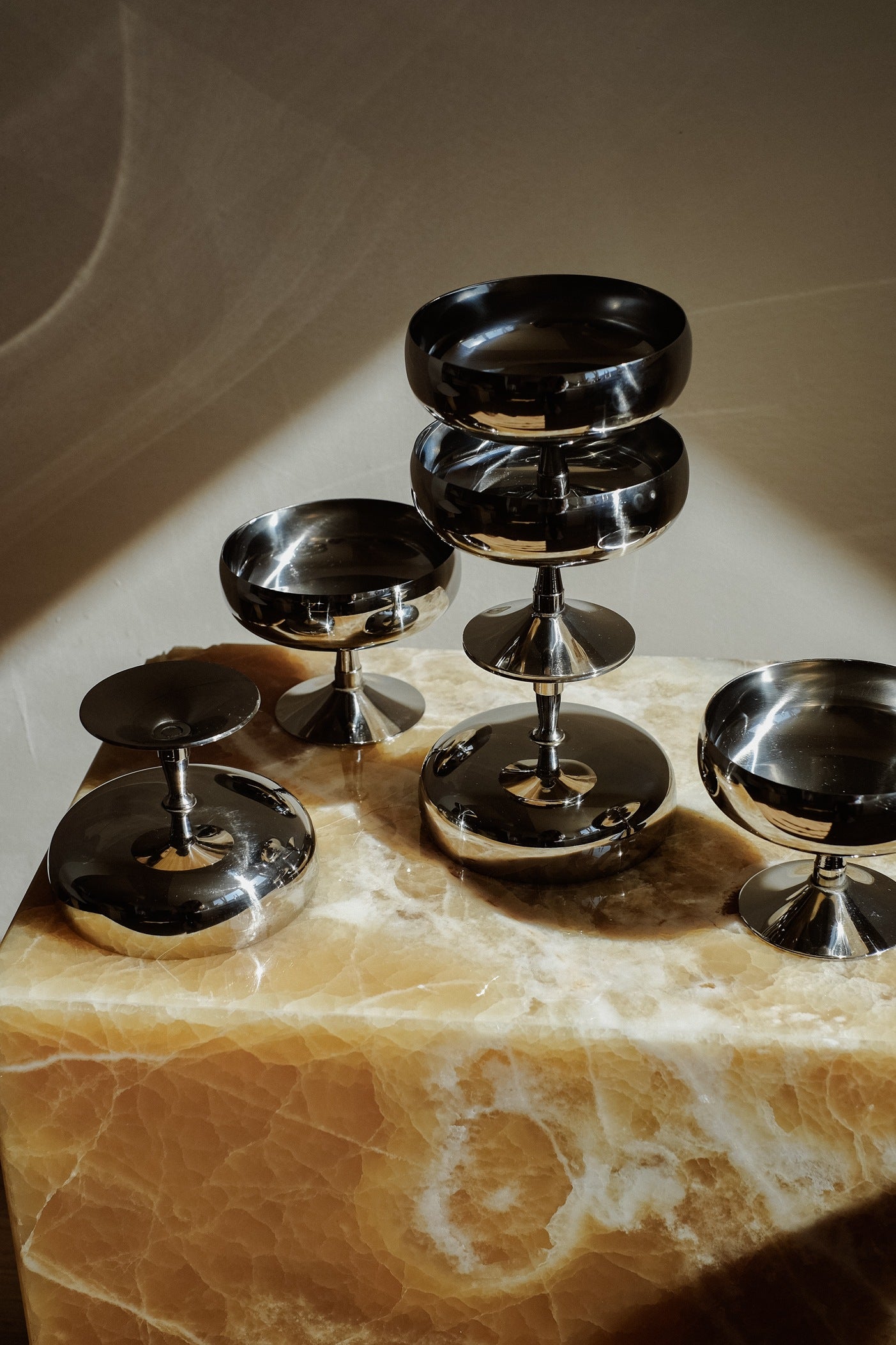 Set of 6 Italian Ice Coupes  — alternate view