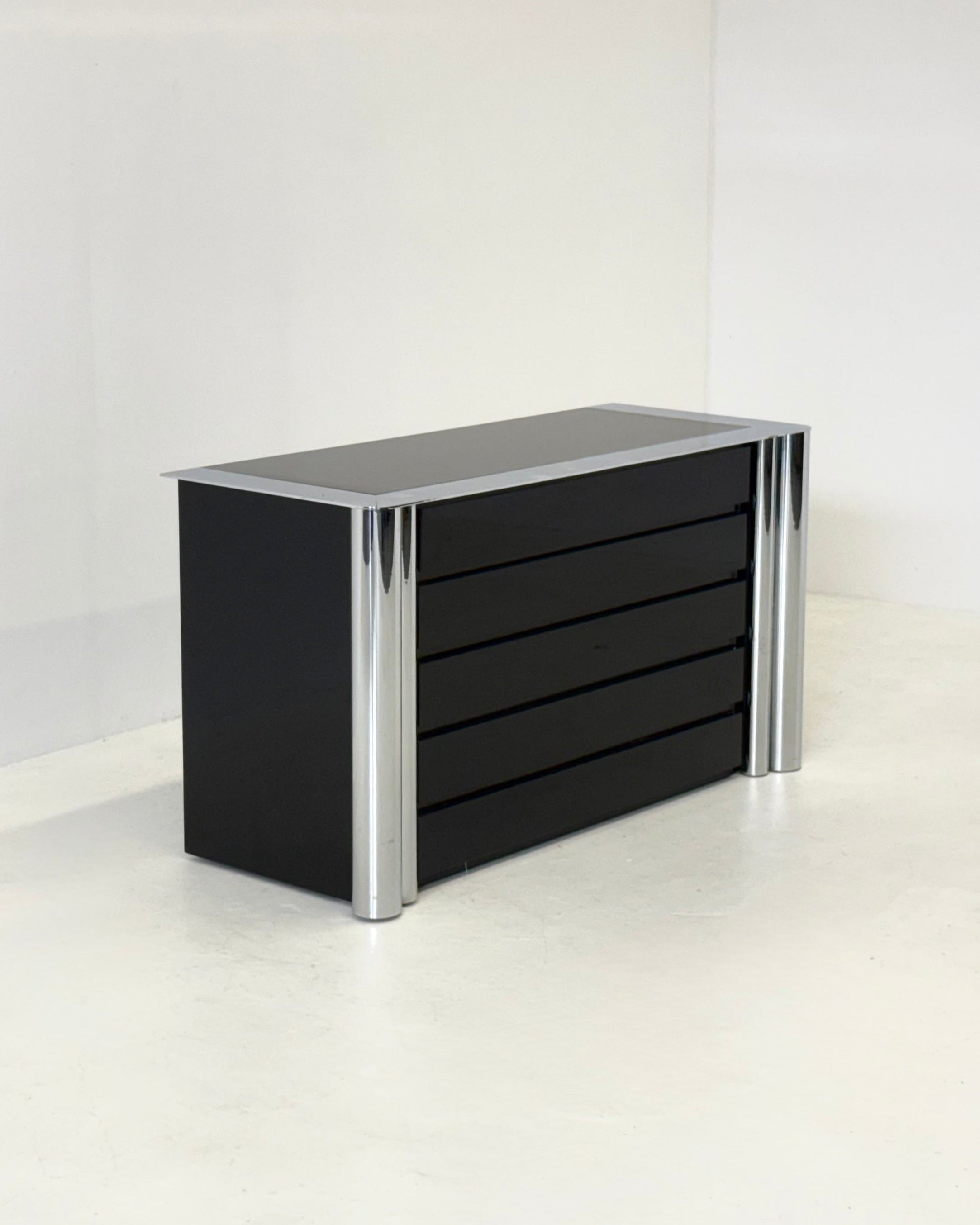 Black sideboard by Antonello Mosca for Cinova by Wintage | The Oblist