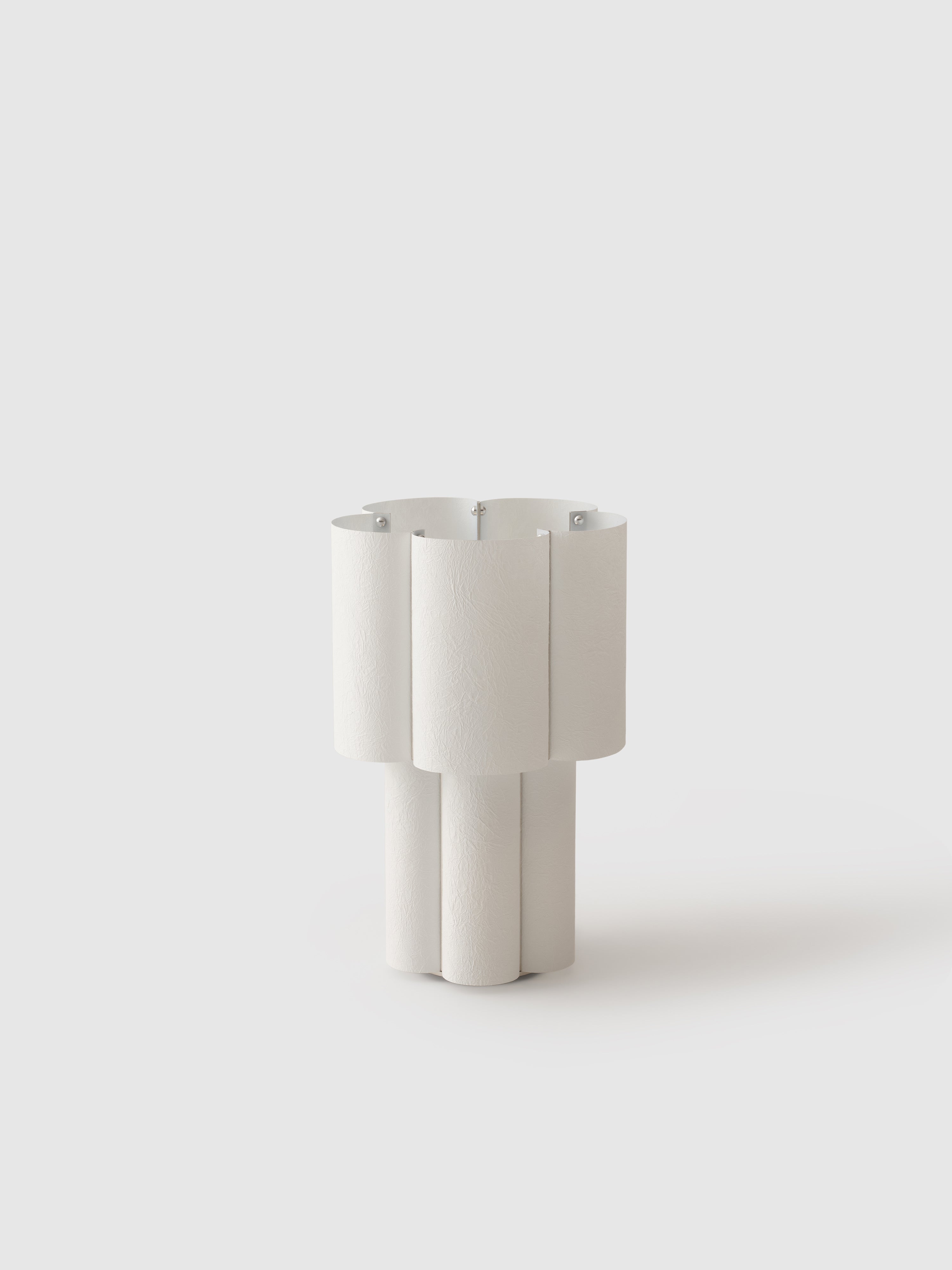 Soom Hanji Table Lamp — front view in minimalist setting