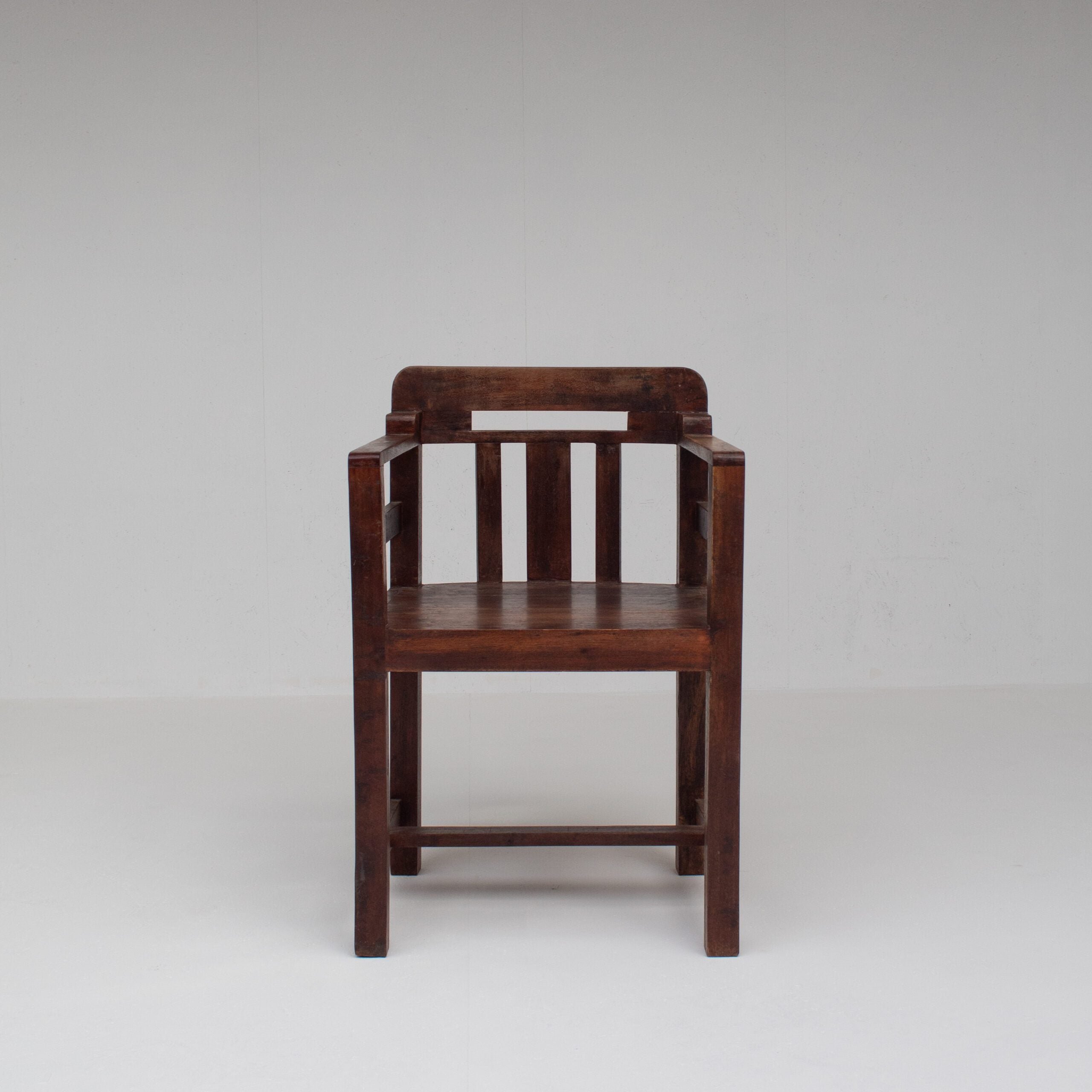 Pair of Art Deco Armchairs with Sculptural Frame — view 9