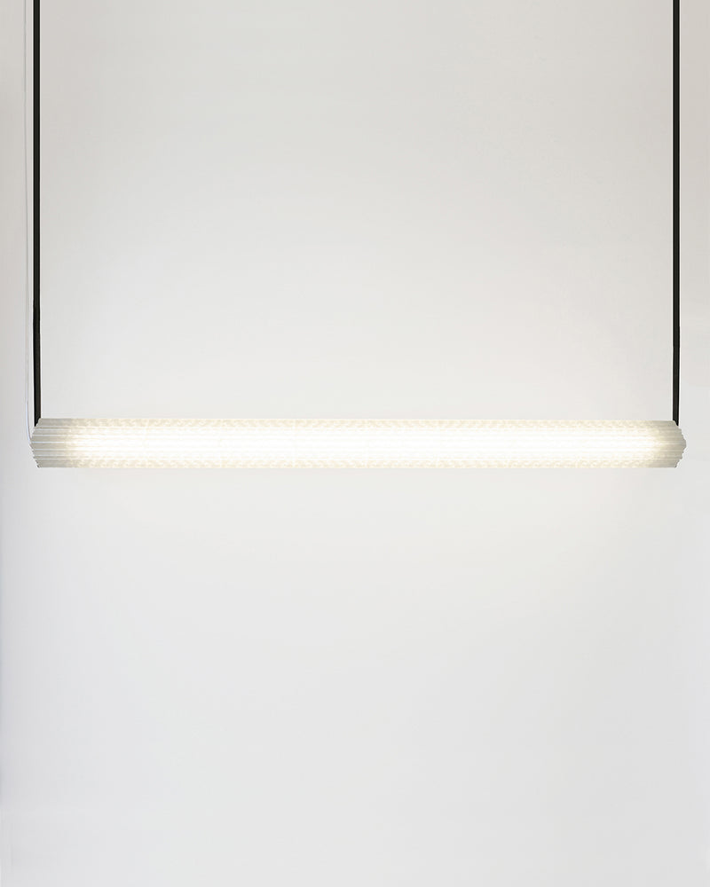Goth pendant light by Arthur Bitsch with illuminated linear design