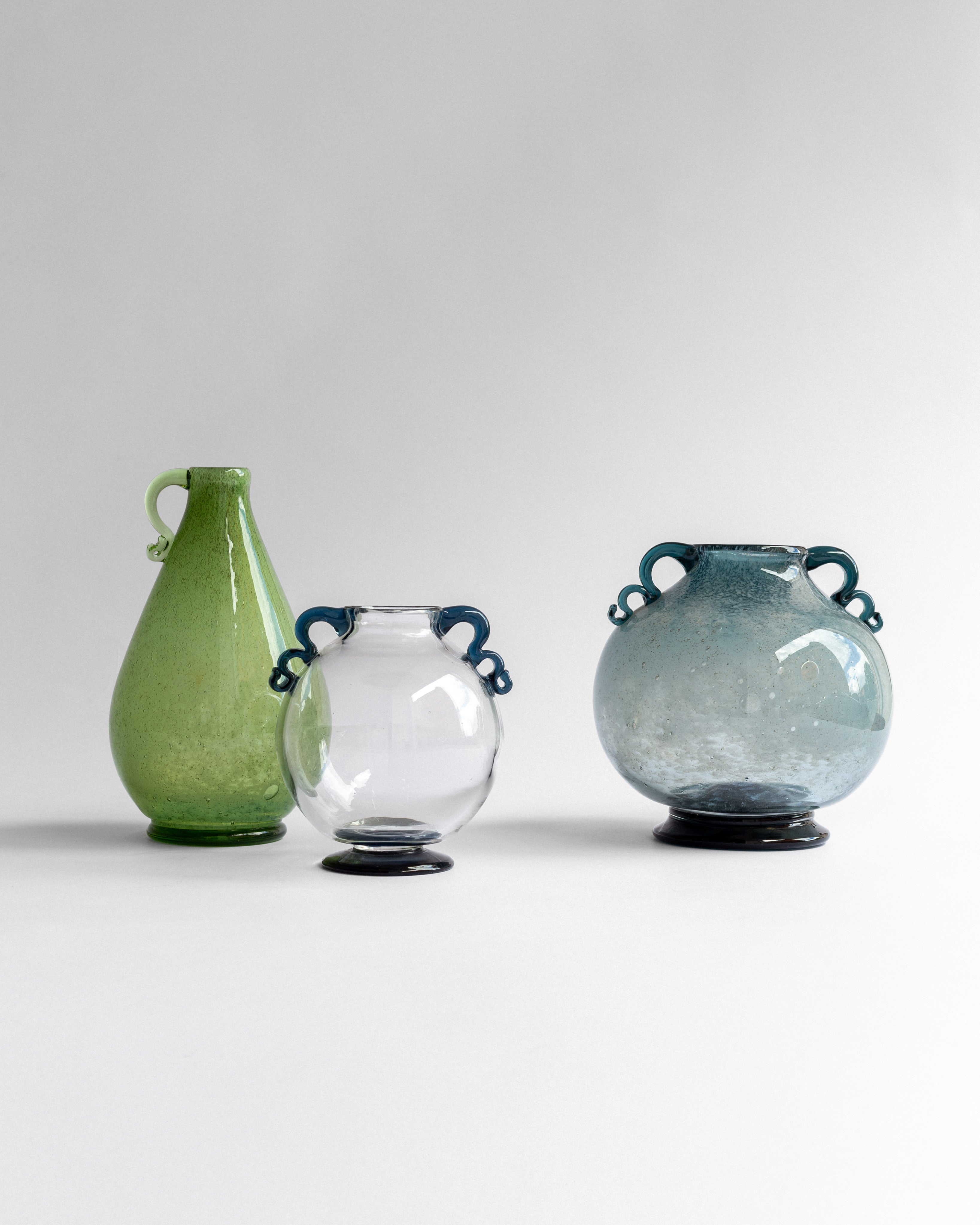 Art Deco Handblown Glass Vase by William Stenberg, Sweden, 1930s — lifestyle setting