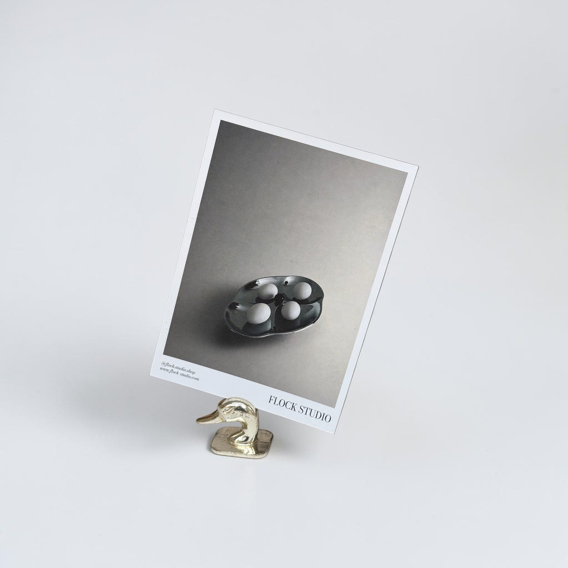 Vintage Duck Name Card Holders — side angle