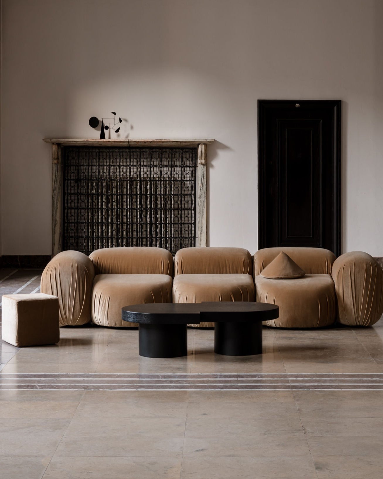 Coffee Table Object100 — black low table in modern living room setting