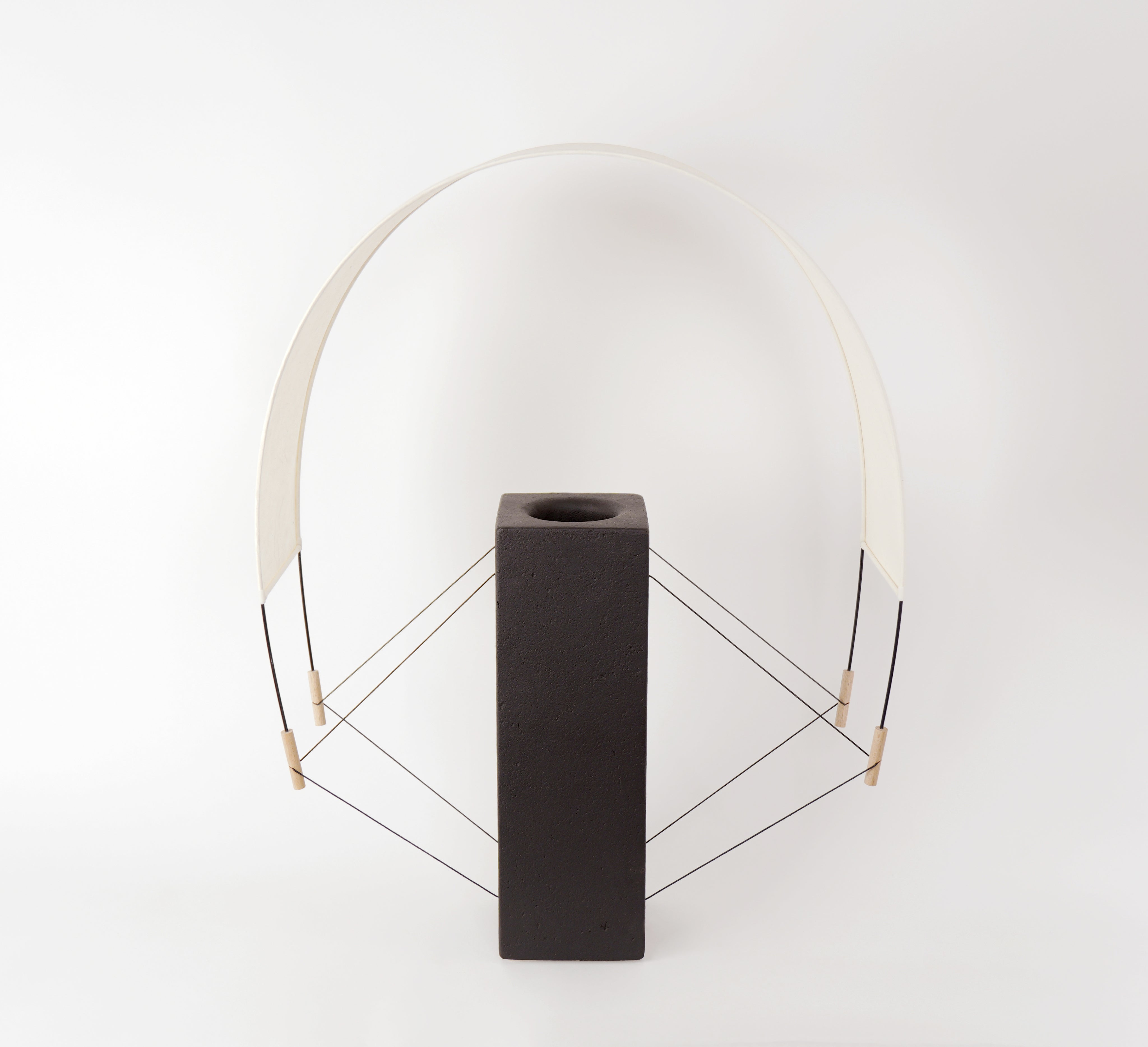Contemporary Table Lamps in Terracotta - Lumia - Collection Aura — detail view