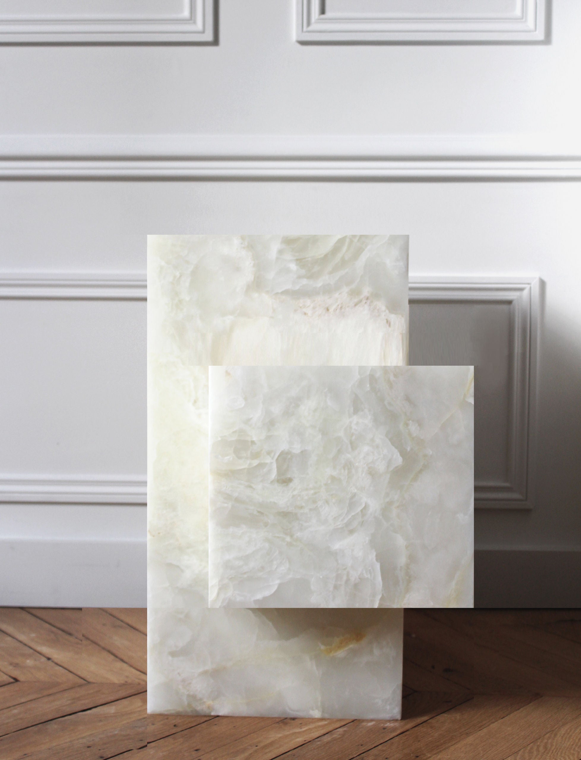 Ella White Onyx - Marble Coffee Table — lifestyle setting