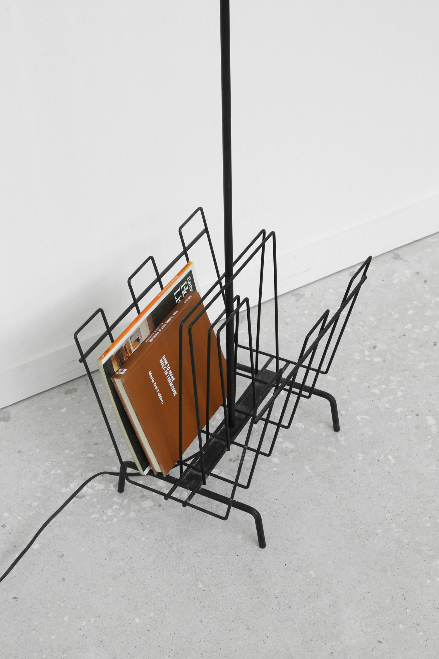 Minimalist Magazine Rack Floor Lamp — alternate view