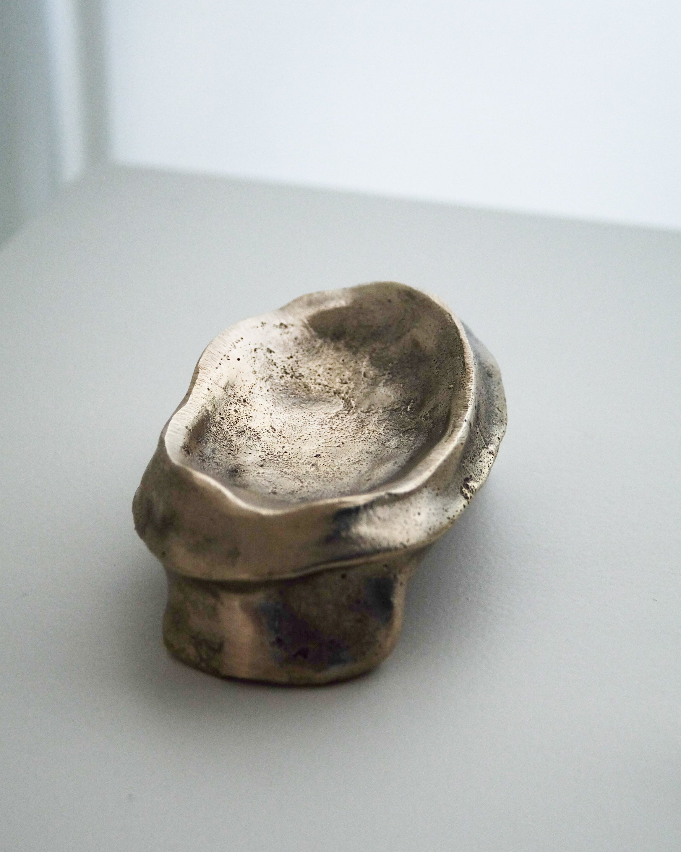 MOORE Tray/Catchall — close-up of textured metallic surface