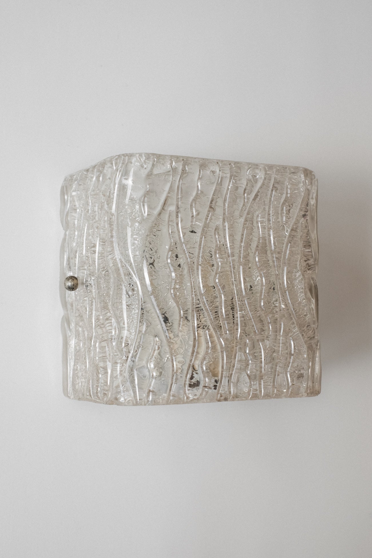 Textured Ice Glass Wall Light by J. T. Kalmar — view 9