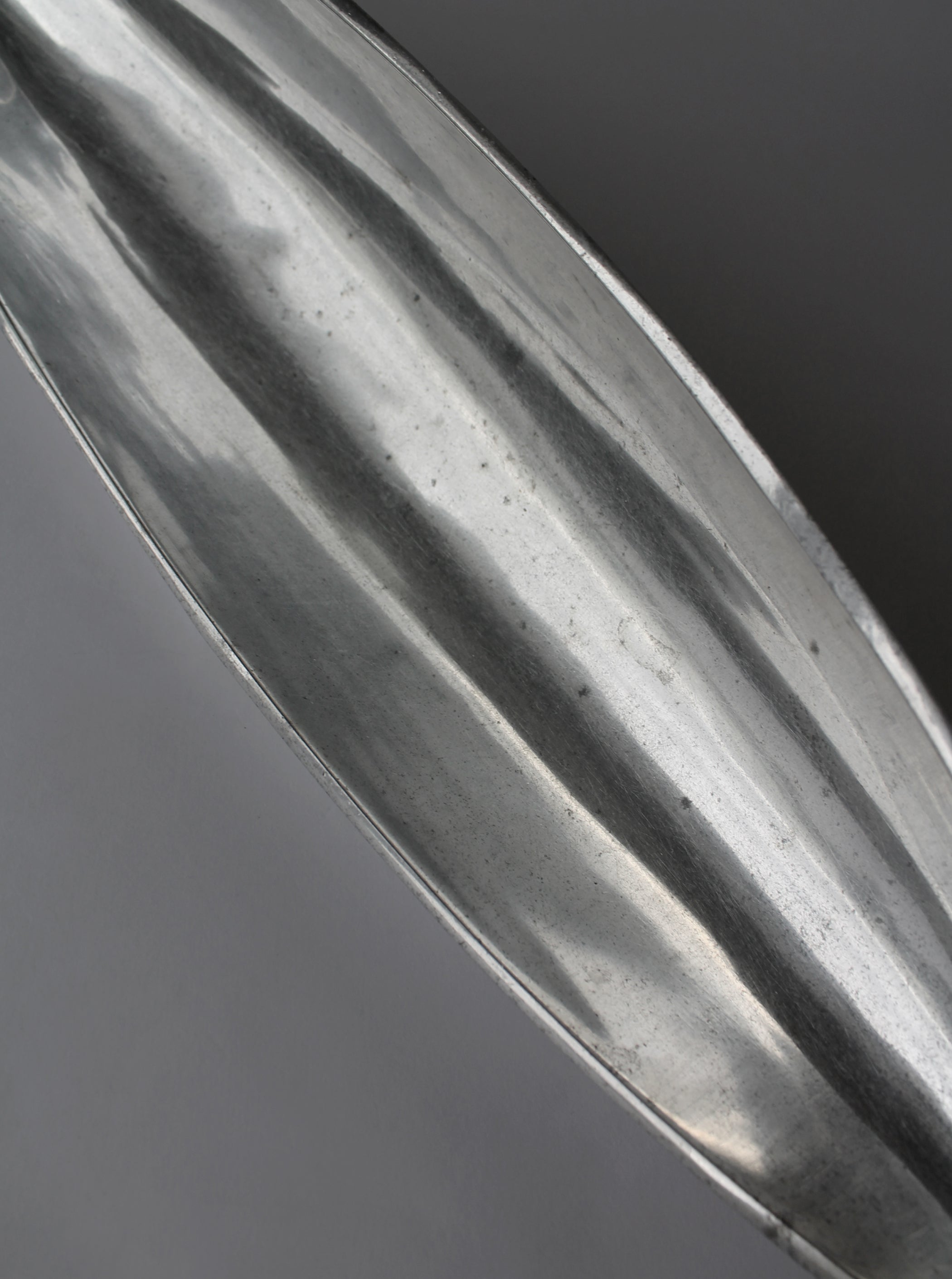 Polished Aluminum Large Long Deep Bowl