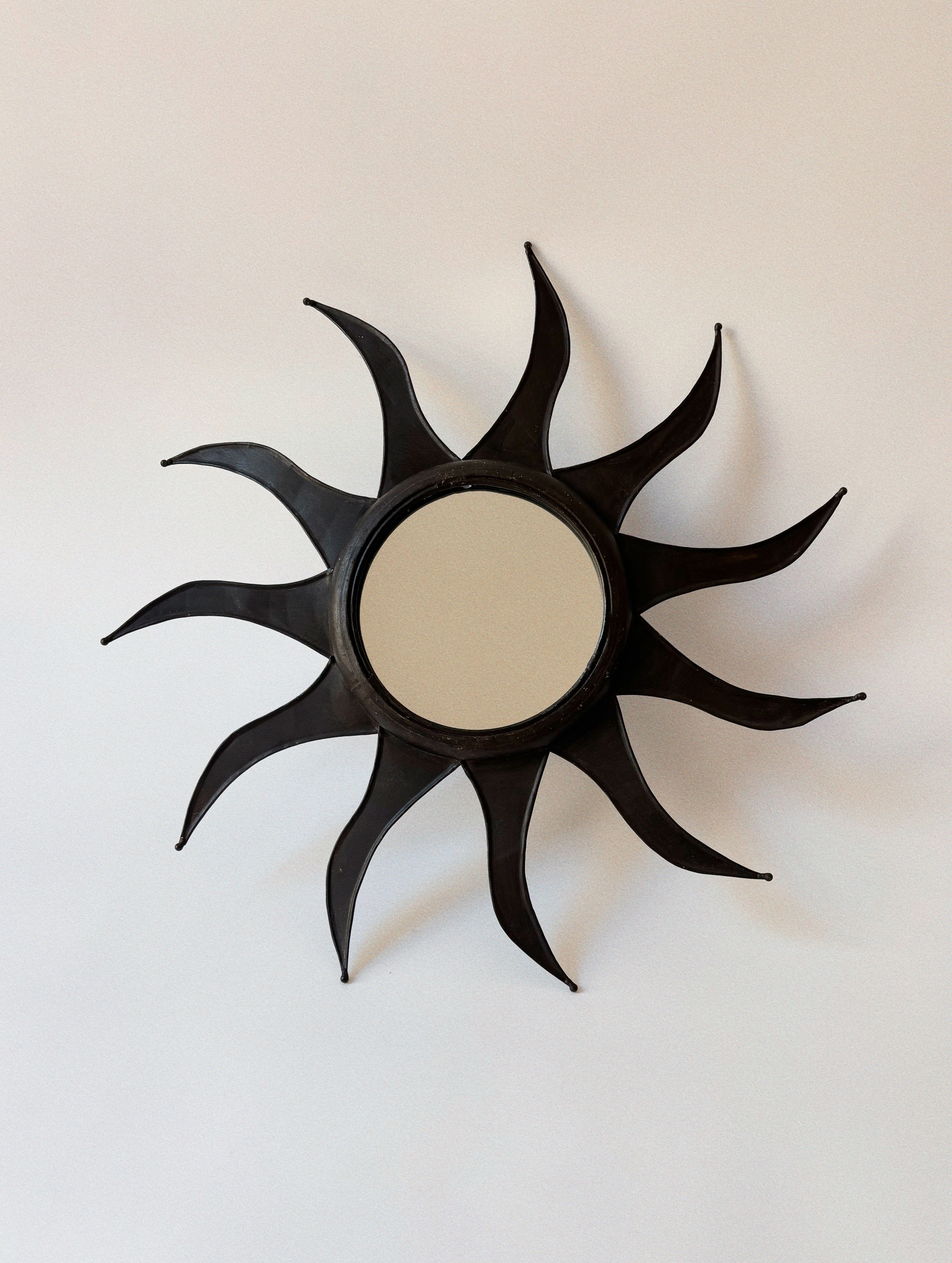 Artisan Metal Sun Mirror by Huerto | The Oblist