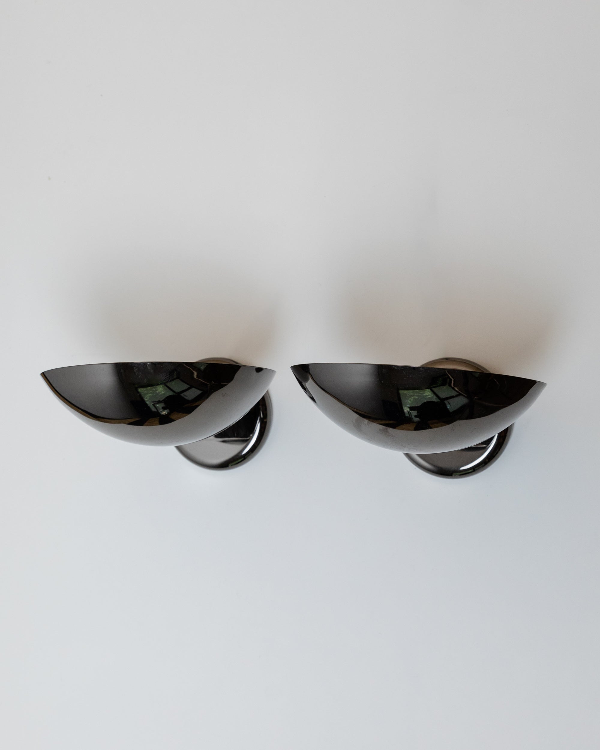 Set of 2 Vintage Metal Wall Lamps
