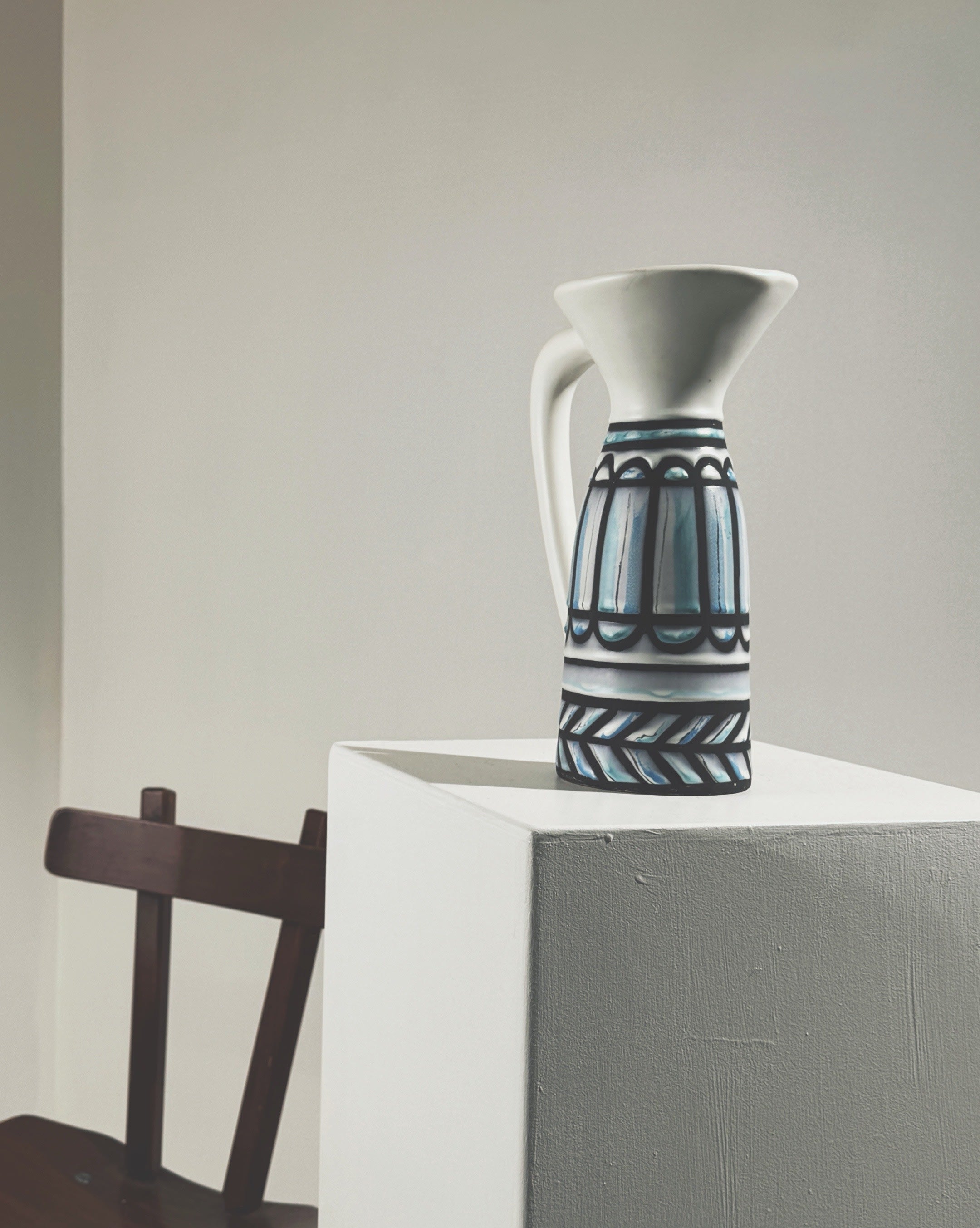 Ceramic Pitcher by Roger Capron, France, circa 1950