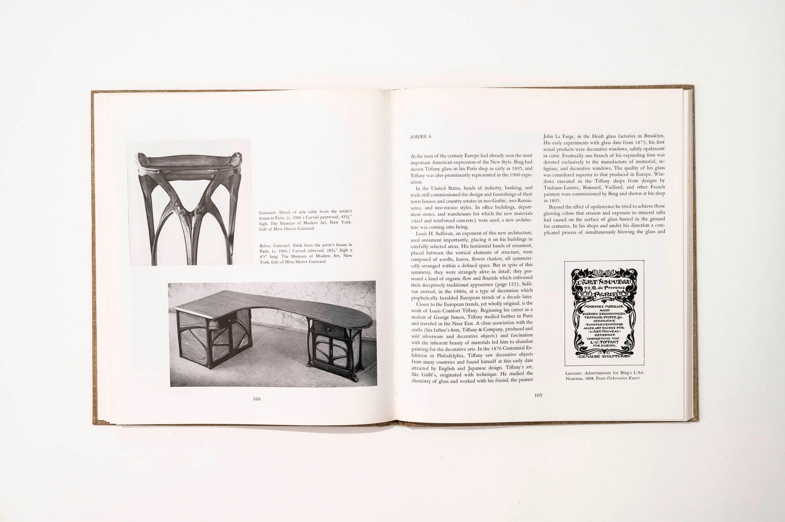 Art Nouveau, Art and Design at the Turn of the Century, MoMA, 1959 Interiors Book — lifestyle setting