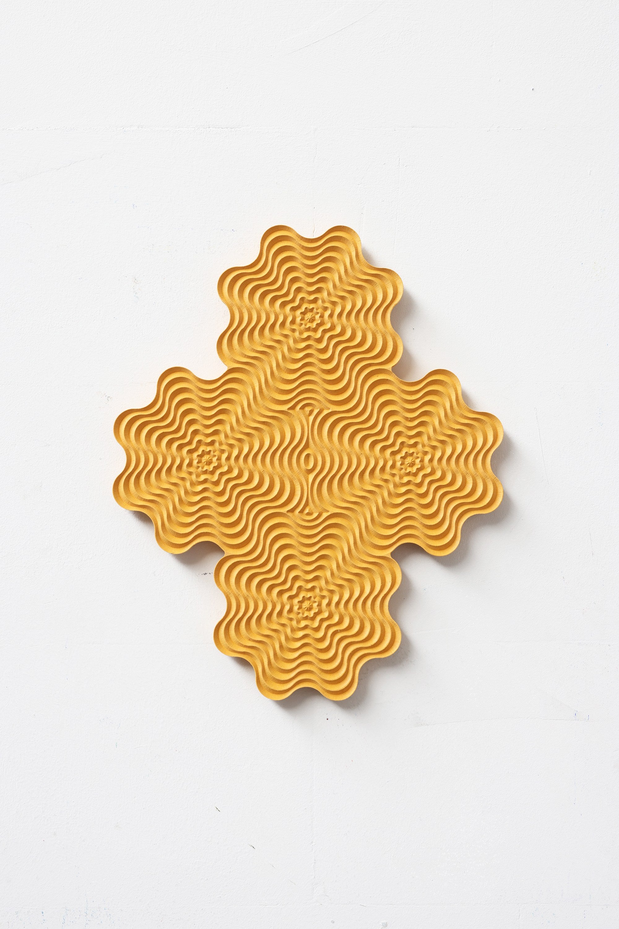 Dragonfish — close-up of textured yellow ceramic surface