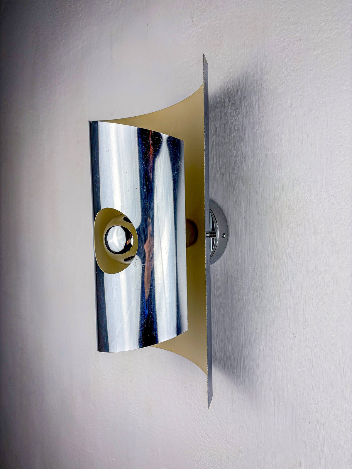 Pair of Space-Age wall Sconces, Max Sauze's style, France, Circa 1970's — alternate view