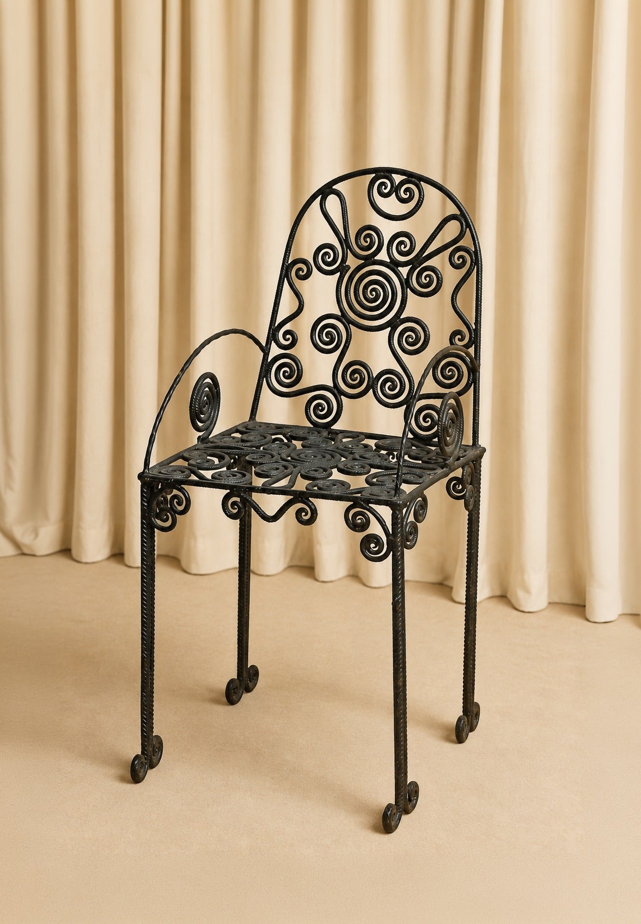 Wrought-iron Chair by Truffe Studio | The Oblist