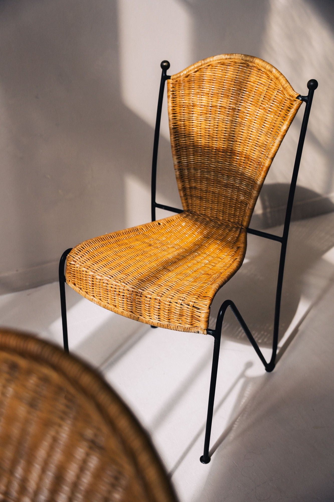 Frederic Weinberg Wicker Chairs, 1950s