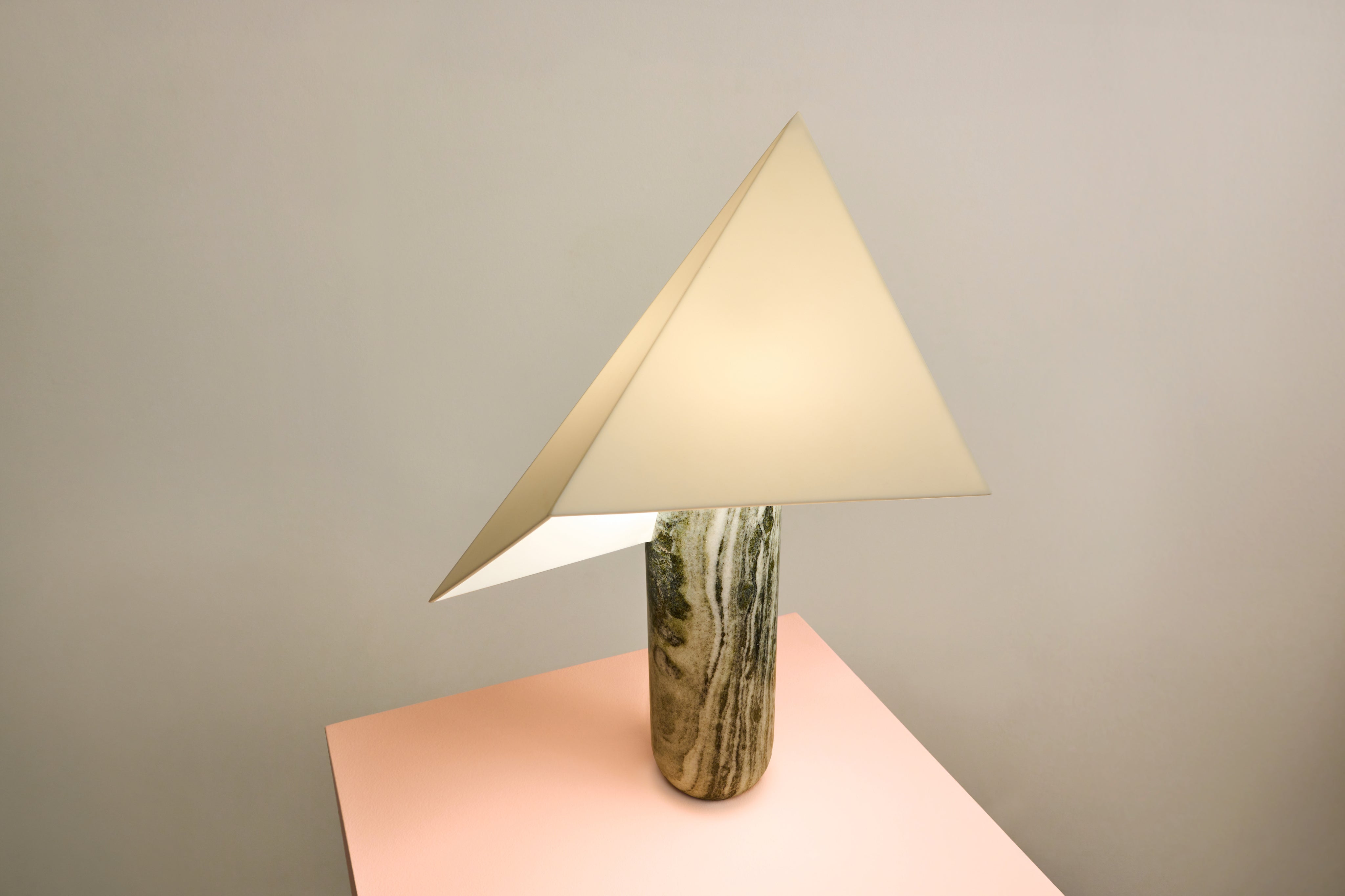 ACME Green Marble table light — close-up