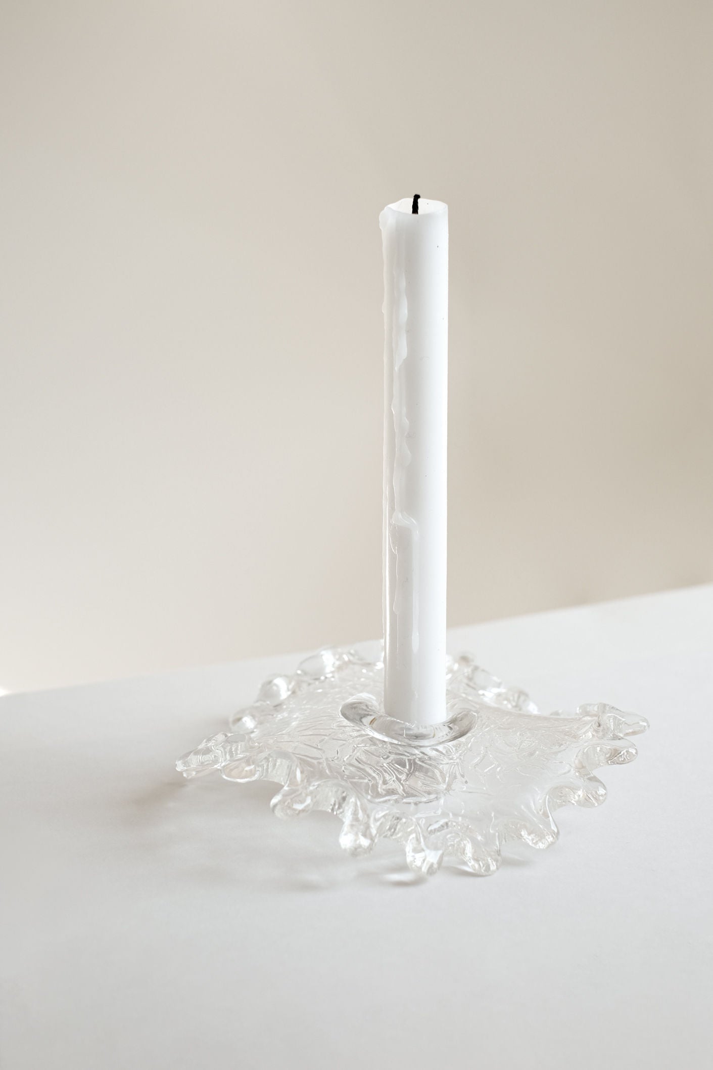 Glass Candle Holder — lifestyle setting