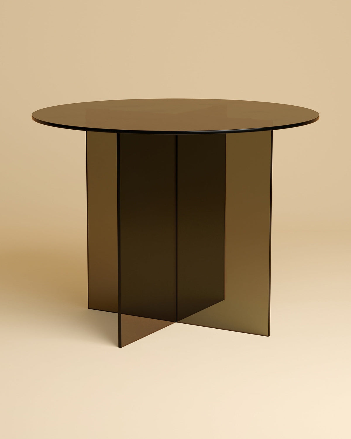Round Glass Dining Table - YURI Series by Lebanto | The Oblist