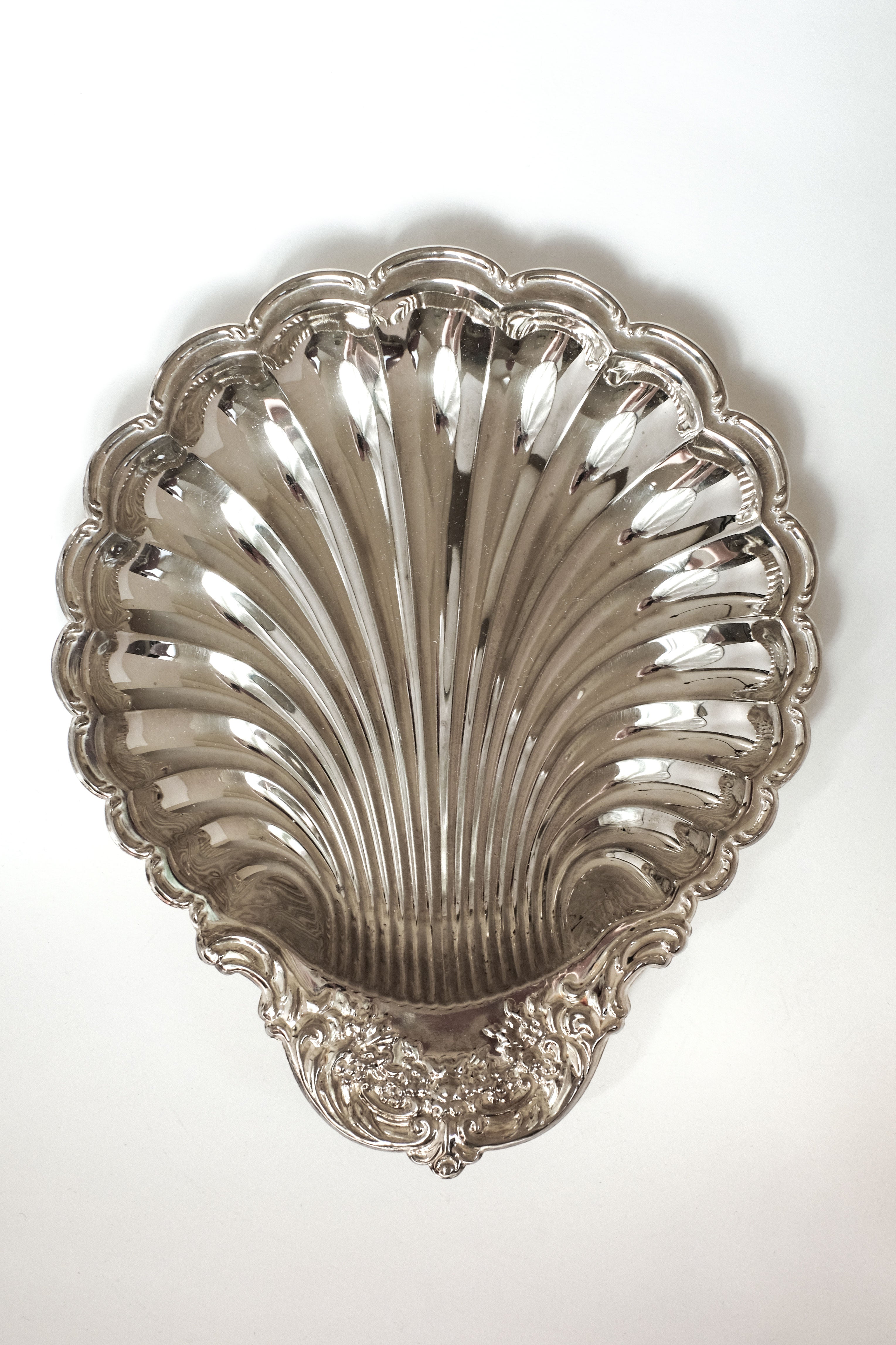 Large Silverplated Shell Dish — lifestyle setting