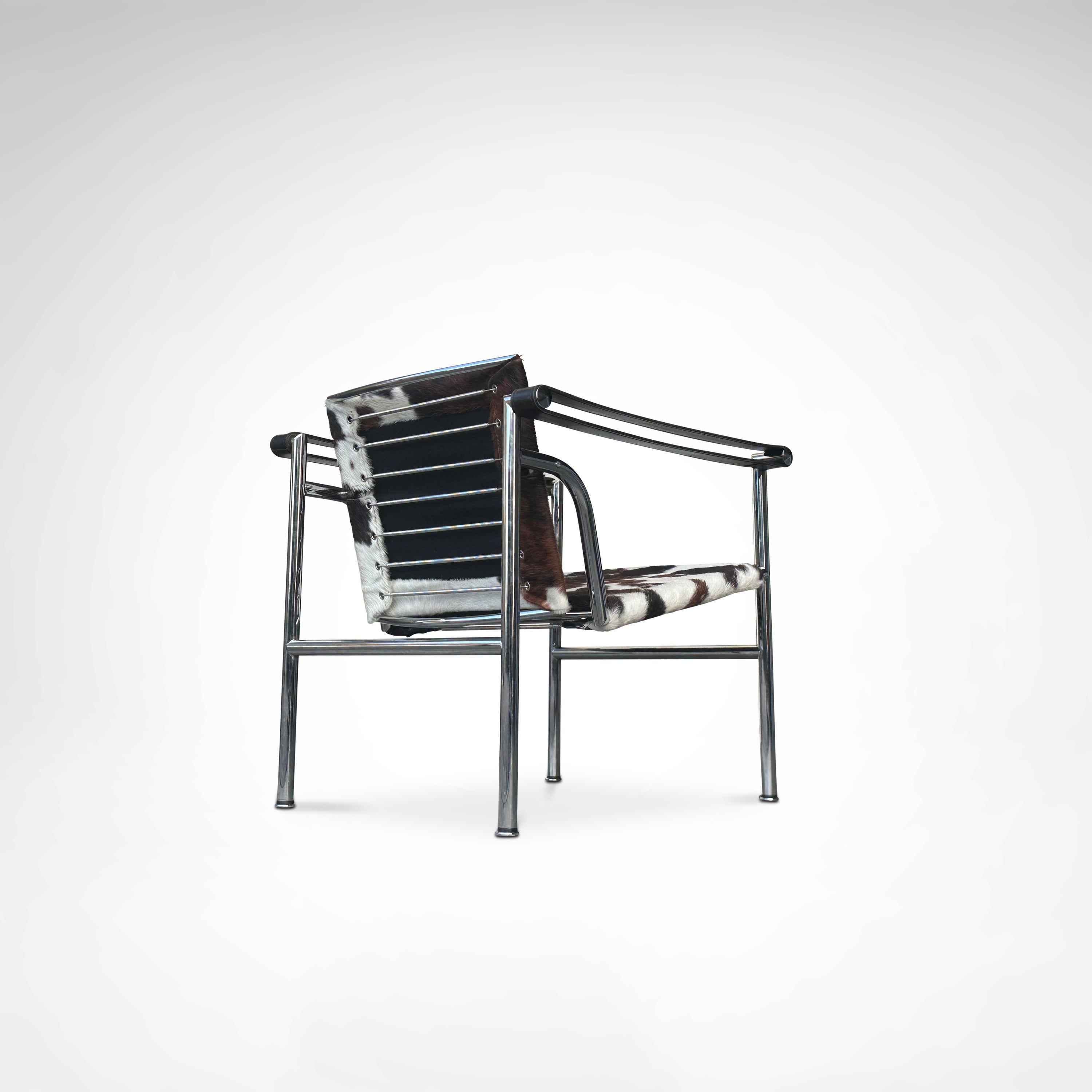 LC1 ponyskin armchair by Le Corbusier et al for Cassina 1980s — view 9