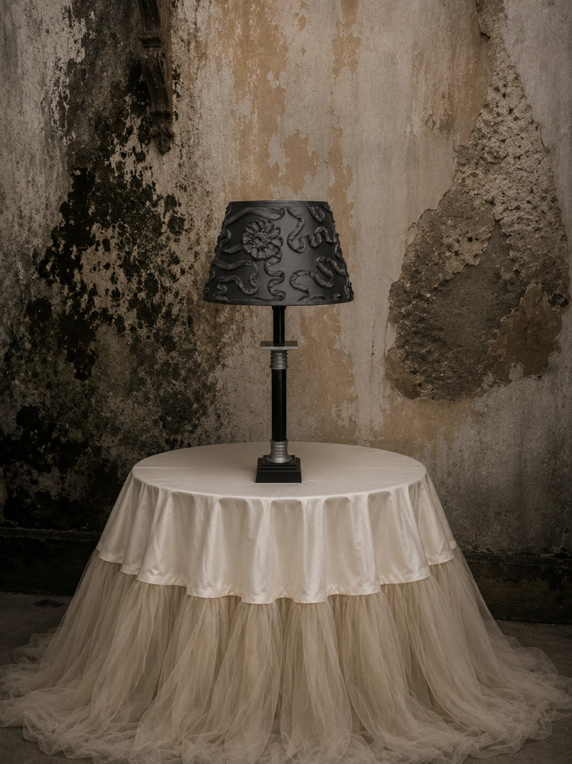 80s Amsterdam Vintage Table Lamps in Metal — side angle