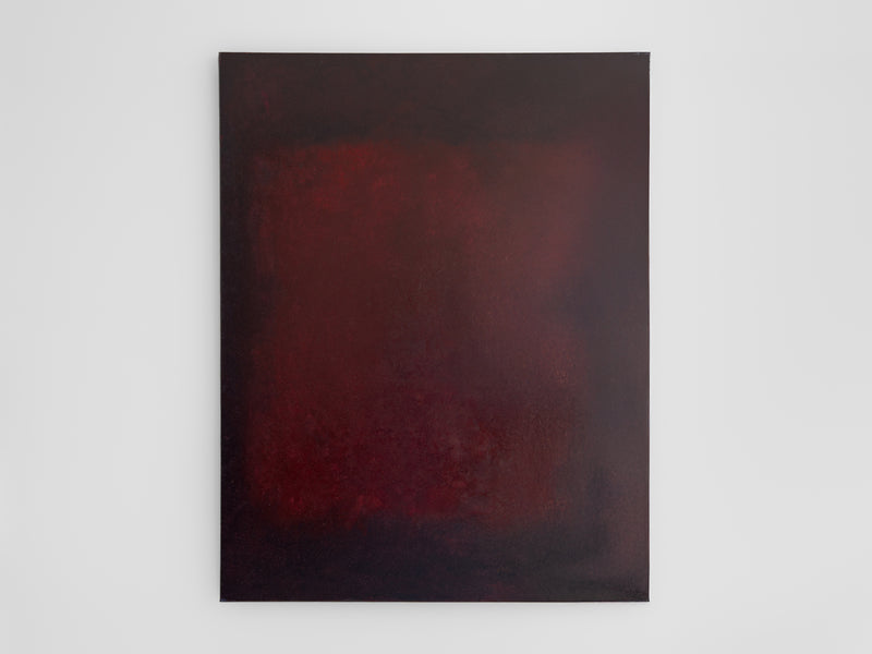 Oil painting by Aimée Adriaansen, Burgundy (2024) | The Oblist — deep burgundy tones