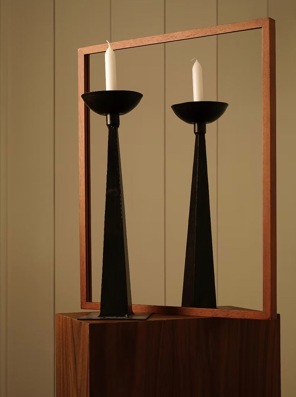 Sculptural Iron Candlesticks by Les Objets Amsterdam | The Oblist