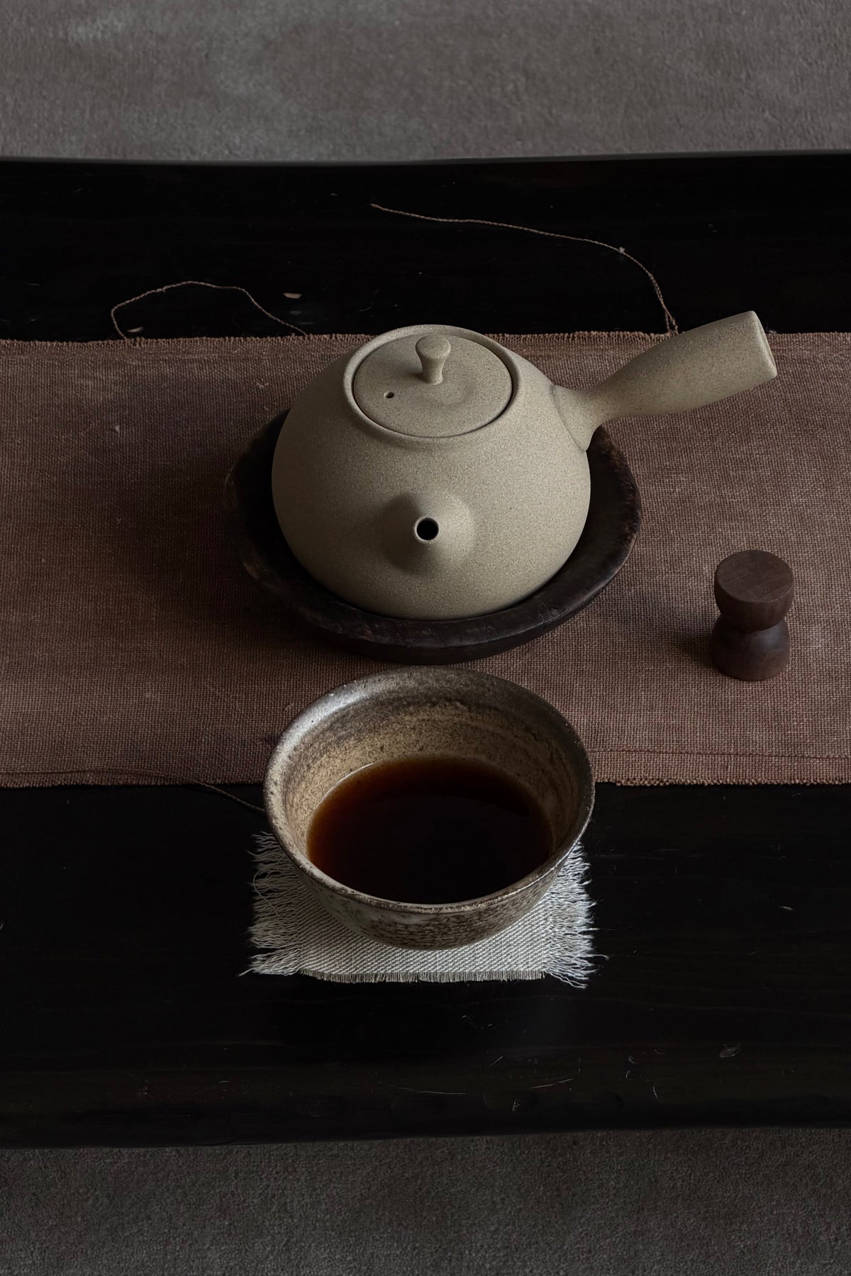 LIMINALIA sidehandle teapot — side angle