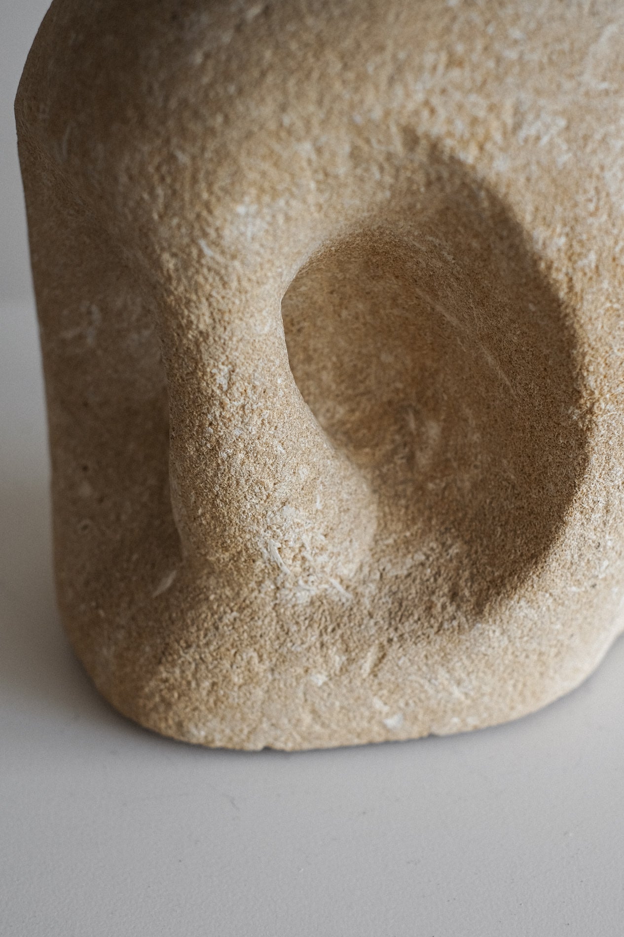 Table Lamp in Hand-Carved Stone by Pierre-Albert Tormos, 1970s — view 9