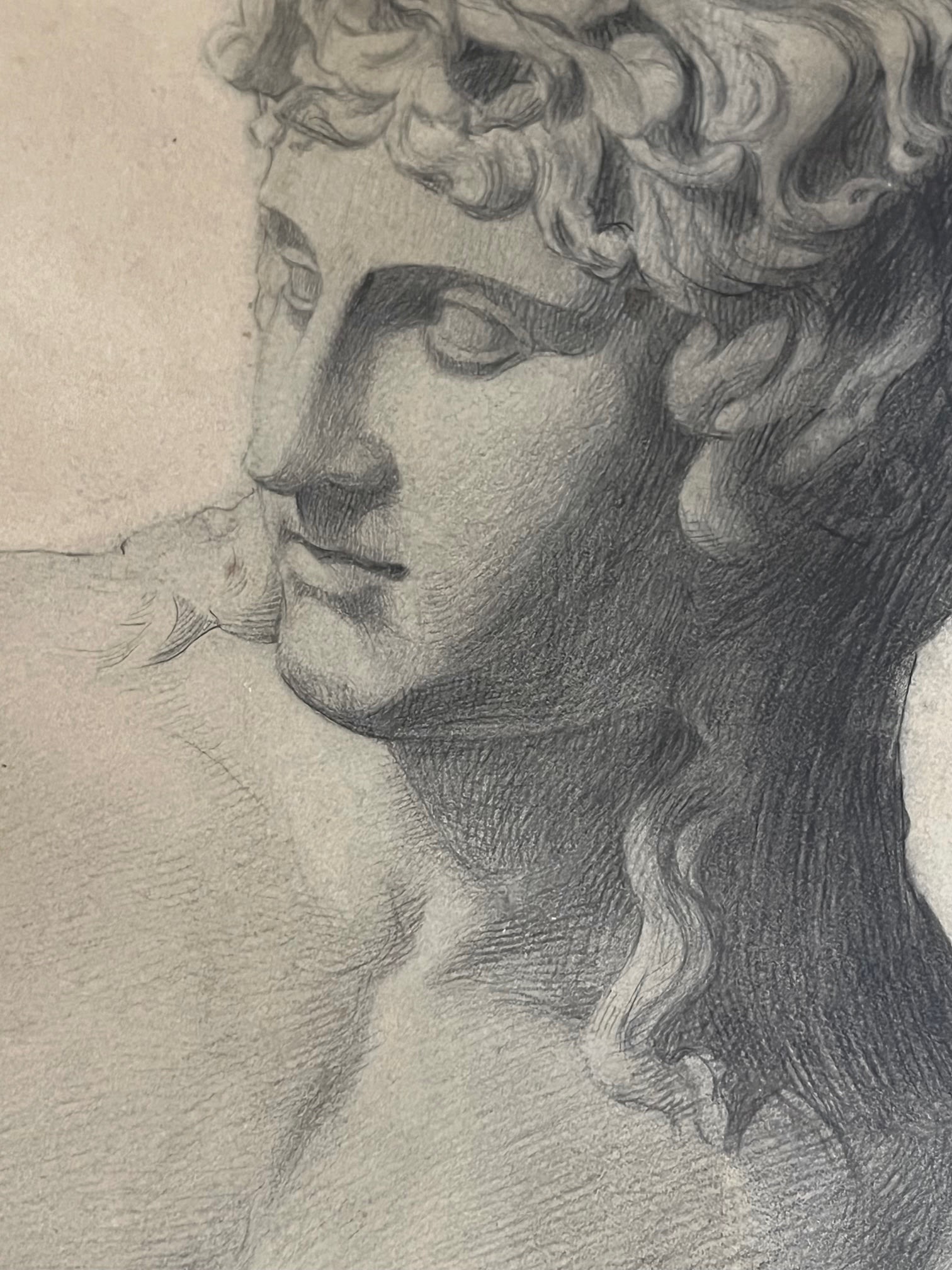 Étude de Nu Classique, Dessin au Crayon