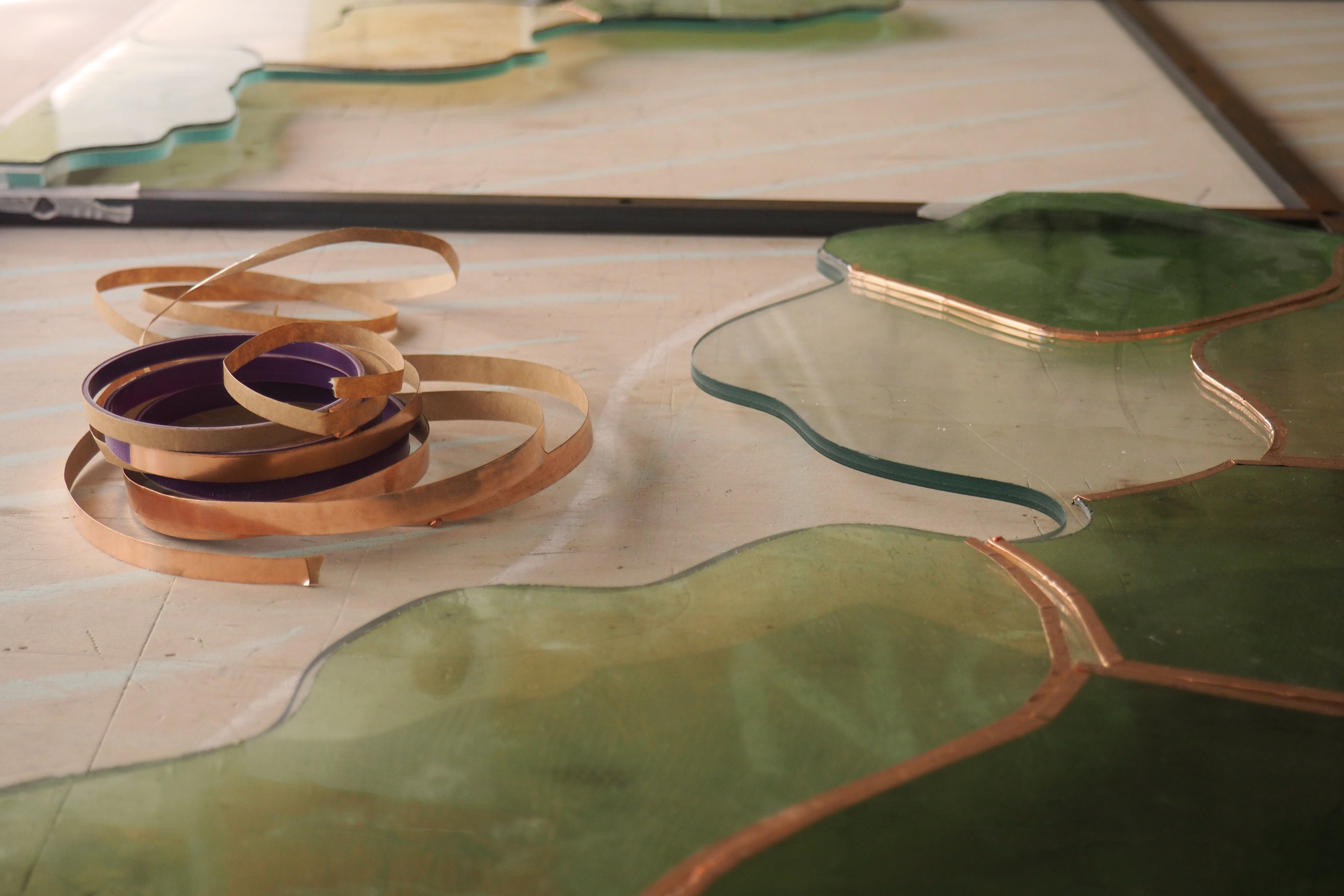 IRATY coffee table Vitrail church glass — view 9