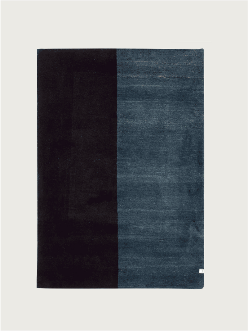 Gabbeh Rug in Cobalt 119 x 177 cm by catalog:three | The Oblist — handcrafted wool, deep blue tones