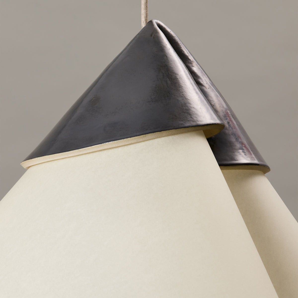 Shayd XL Pendant, Graphite — side angle