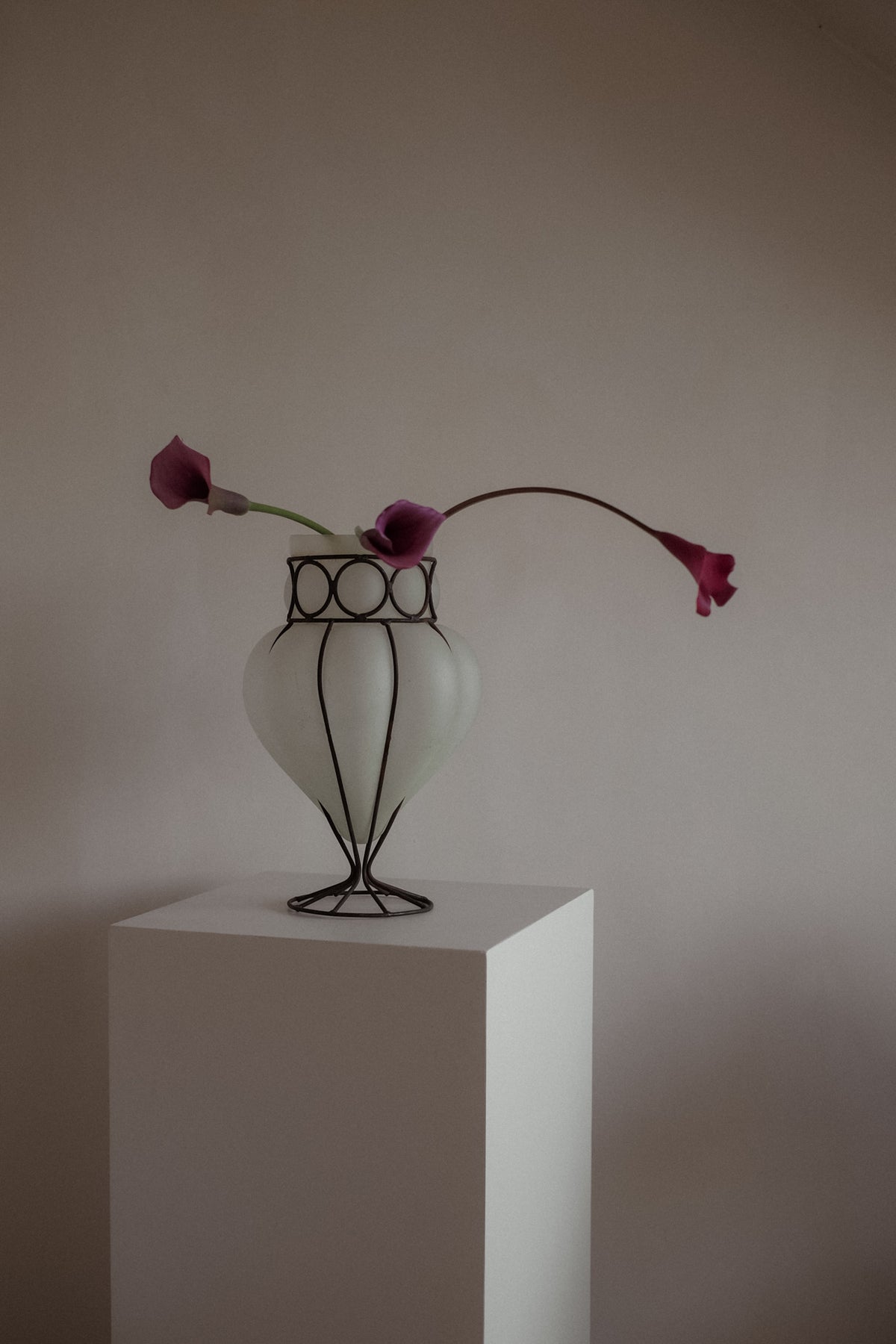 Murano-Style Caged Glass Vase by septembre studios | The Oblist